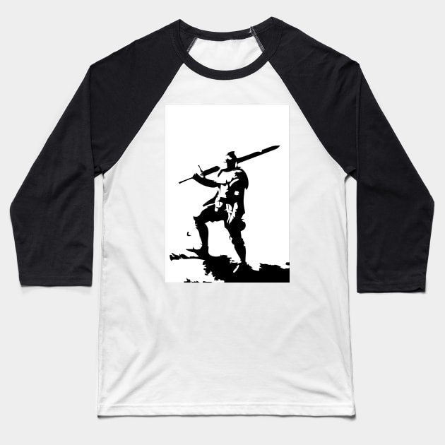 Sir Knight Baseball T-Shirt by TriForceDesign